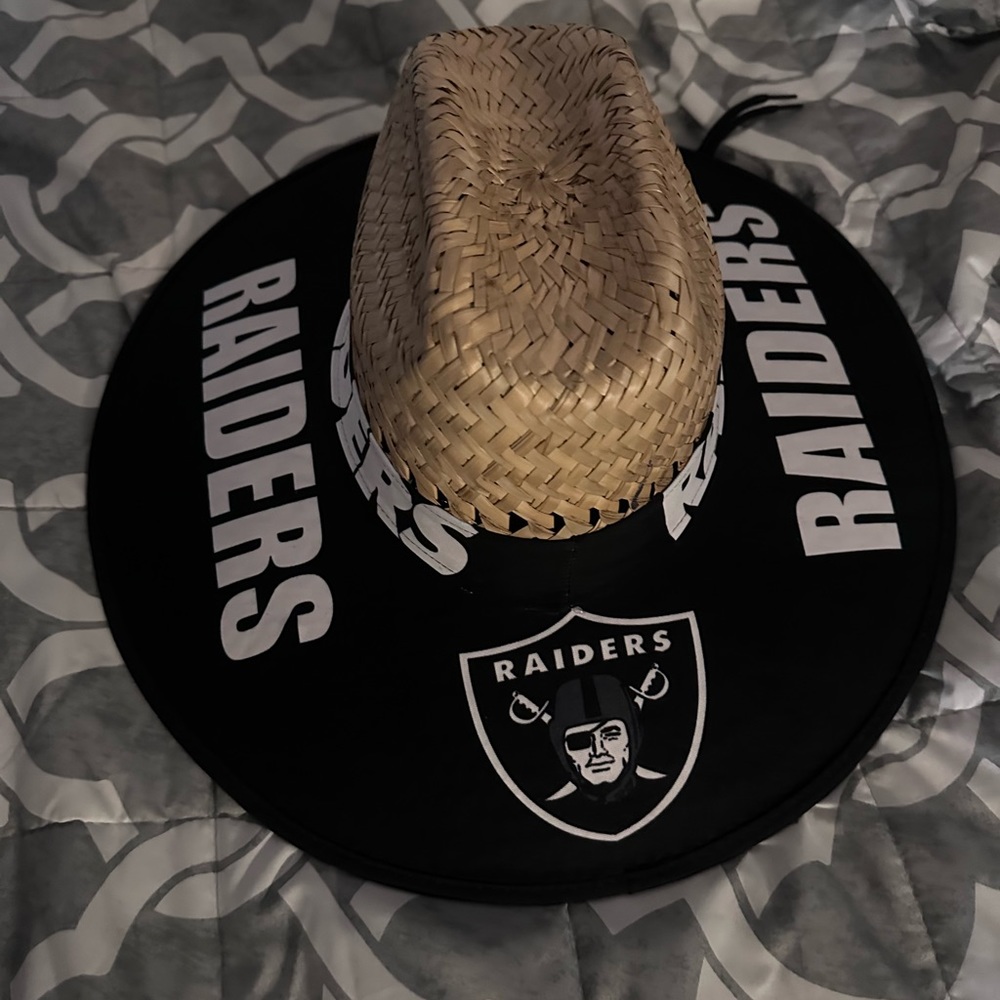 Raiders straw hat